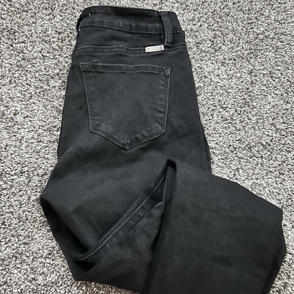 KanCan Black Distressed MidRise Skinny Denim Jeans Style KC5056BK Womens 9/28 - Picture 10 of 14